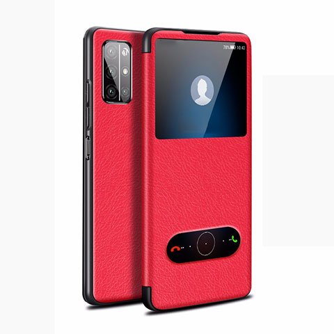 Handytasche Stand Schutzhülle Flip Leder Hülle L21 für Huawei Honor 30S Rot