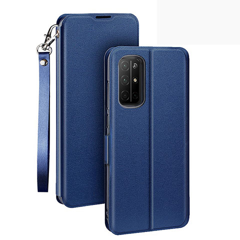 Handytasche Stand Schutzhülle Flip Leder Hülle L22 für Huawei Honor 30S Blau