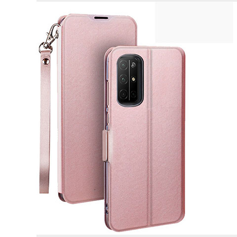 Handytasche Stand Schutzhülle Flip Leder Hülle L22 für Huawei Honor 30S Rosegold