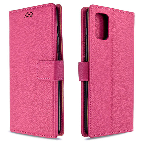 Handytasche Stand Schutzhülle Flip Leder Hülle L22 für Samsung Galaxy A71 5G Pink