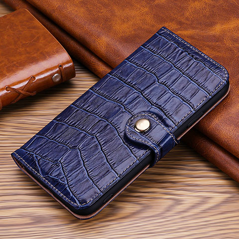 Handytasche Stand Schutzhülle Flip Leder Hülle L24 für Apple iPhone 13 Mini Blau