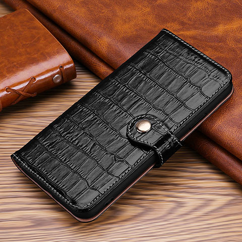 Handytasche Stand Schutzhülle Flip Leder Hülle L24 für Apple iPhone 13 Mini Schwarz