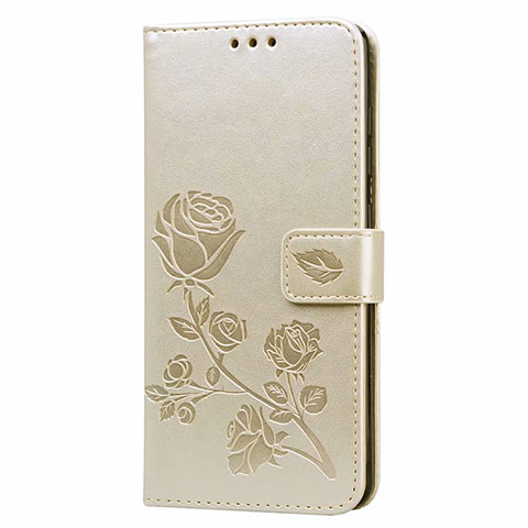 Handytasche Stand Schutzhülle Flip Leder Hülle L24 für Samsung Galaxy A71 5G Gold