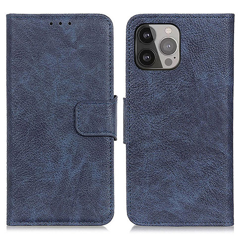 Handytasche Stand Schutzhülle Flip Leder Hülle L27 für Apple iPhone 13 Pro Blau