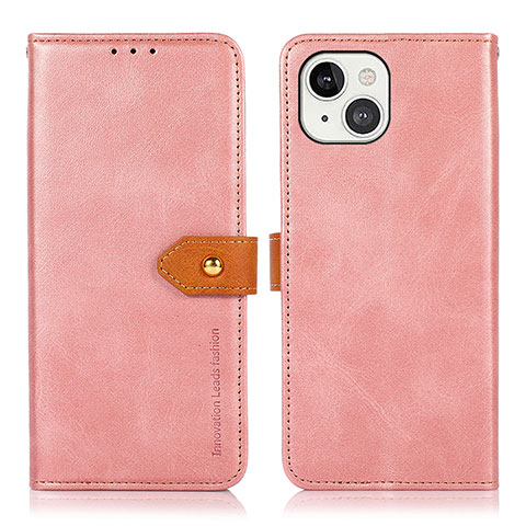 Handytasche Stand Schutzhülle Flip Leder Hülle L29 für Apple iPhone 13 Mini Rosegold