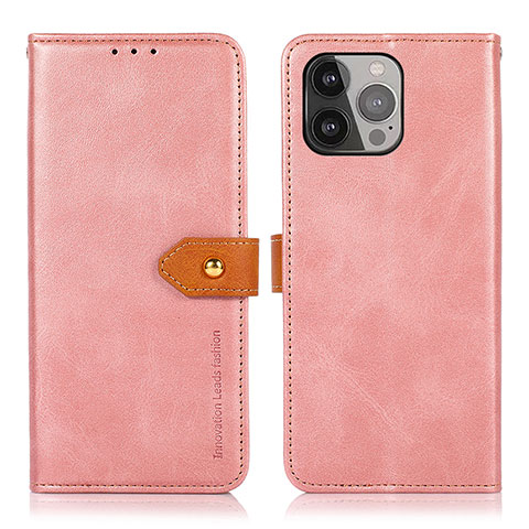 Handytasche Stand Schutzhülle Flip Leder Hülle L29 für Apple iPhone 13 Pro Rosegold