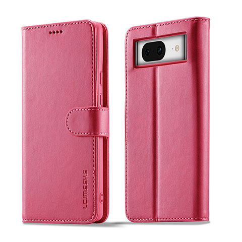 Handytasche Stand Schutzhülle Flip Leder Hülle LC1 für Google Pixel 7a 5G Pink