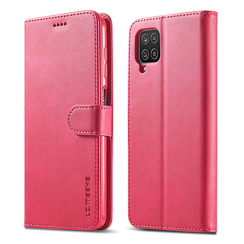 Handytasche Stand Schutzhülle Flip Leder Hülle LC1 für Samsung Galaxy A22 4G Pink