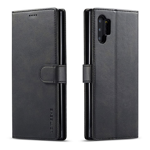 Handytasche Stand Schutzhülle Flip Leder Hülle LC1 für Samsung Galaxy A32 5G Schwarz