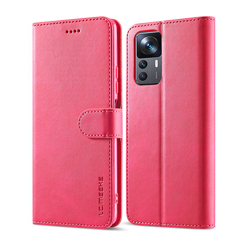 Handytasche Stand Schutzhülle Flip Leder Hülle LC1 für Xiaomi Mi 12T 5G Pink