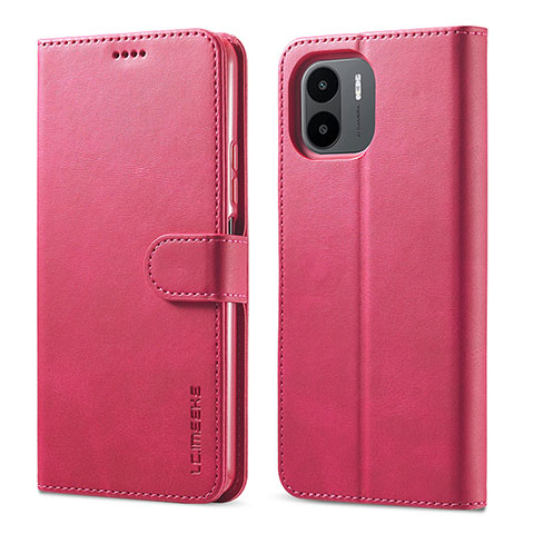 Handytasche Stand Schutzhülle Flip Leder Hülle LC1 für Xiaomi Poco C50 Pink