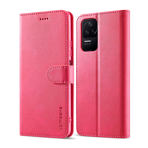 Handytasche Stand Schutzhülle Flip Leder Hülle LC1 für Xiaomi Poco F4 5G Pink