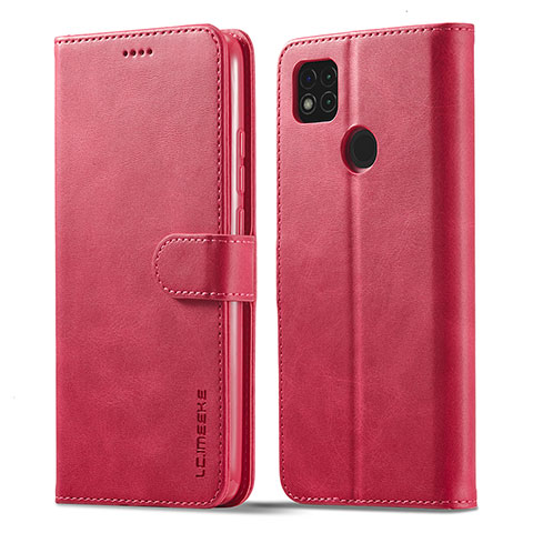 Handytasche Stand Schutzhülle Flip Leder Hülle LC1 für Xiaomi Redmi 9 Activ Pink