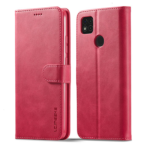 Handytasche Stand Schutzhülle Flip Leder Hülle LC1 für Xiaomi Redmi 9C NFC Pink