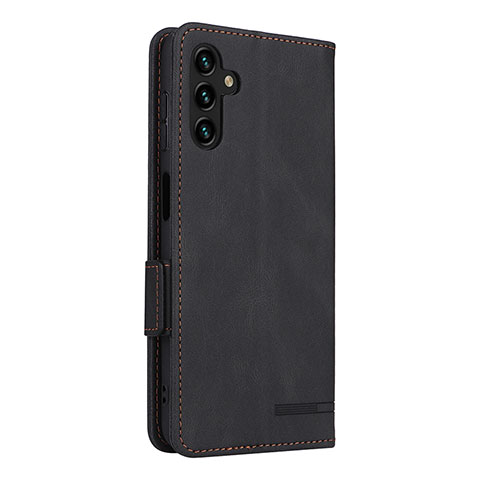 Handytasche Stand Schutzhülle Flip Leder Hülle LZ4 für Samsung Galaxy A04s Schwarz