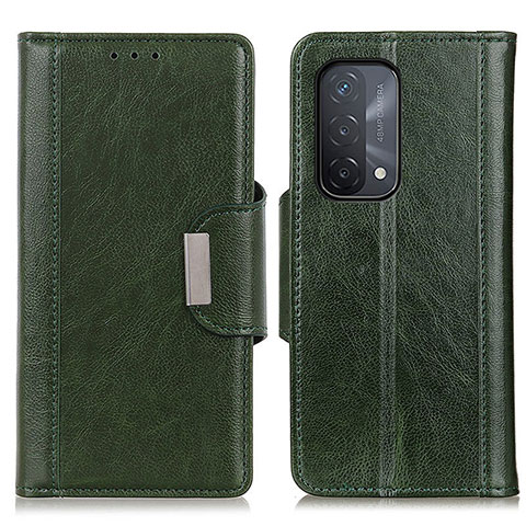 Handytasche Stand Schutzhülle Flip Leder Hülle M01L für Oppo A54 5G Grün