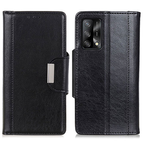 Handytasche Stand Schutzhülle Flip Leder Hülle M01L für Oppo A74 4G Schwarz