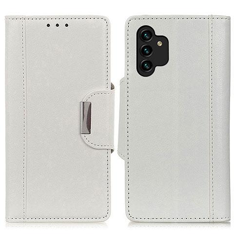 Handytasche Stand Schutzhülle Flip Leder Hülle M01L für Samsung Galaxy A13 5G Weiß