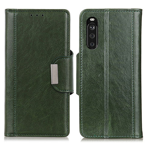 Handytasche Stand Schutzhülle Flip Leder Hülle M01L für Sony Xperia 10 III Grün