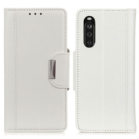 Handytasche Stand Schutzhülle Flip Leder Hülle M01L für Sony Xperia 10 III SO-52B Weiß