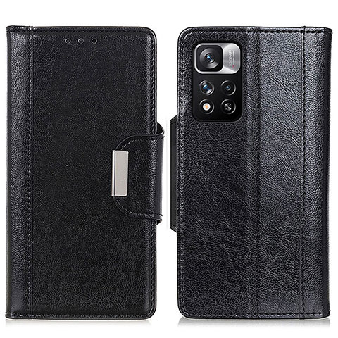 Handytasche Stand Schutzhülle Flip Leder Hülle M01L für Xiaomi Mi 11i 5G (2022) Schwarz