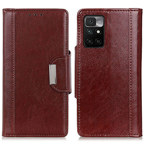 Handytasche Stand Schutzhülle Flip Leder Hülle M01L für Xiaomi Redmi Note 11 4G (2021) Braun