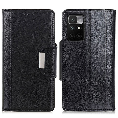 Handytasche Stand Schutzhülle Flip Leder Hülle M01L für Xiaomi Redmi Note 11 4G (2021) Schwarz