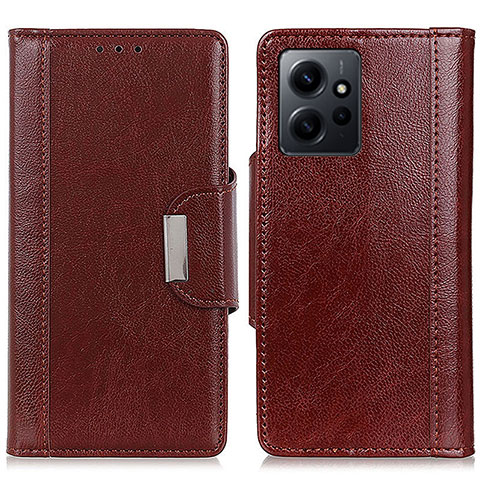 Handytasche Stand Schutzhülle Flip Leder Hülle M01L für Xiaomi Redmi Note 12 4G Braun