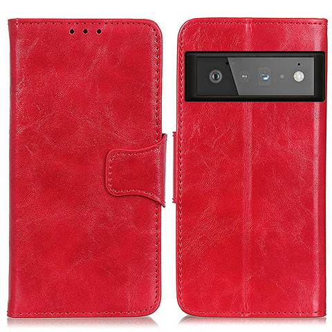 Handytasche Stand Schutzhülle Flip Leder Hülle M02L für Google Pixel 6 Pro 5G Rot