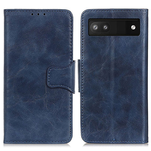 Handytasche Stand Schutzhülle Flip Leder Hülle M02L für Google Pixel 6a 5G Blau