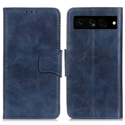 Handytasche Stand Schutzhülle Flip Leder Hülle M02L für Google Pixel 7 Pro 5G Blau