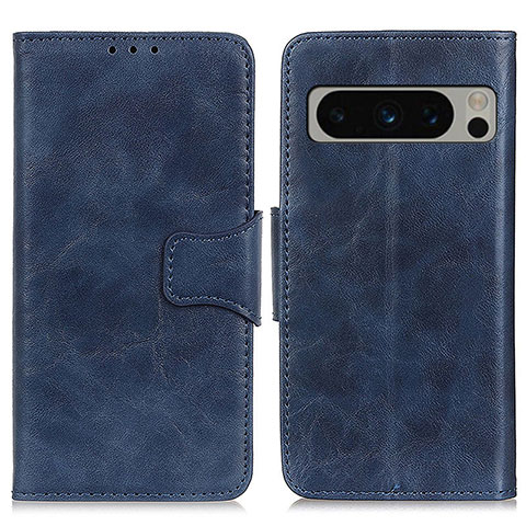 Handytasche Stand Schutzhülle Flip Leder Hülle M02L für Google Pixel 8 Pro 5G Blau