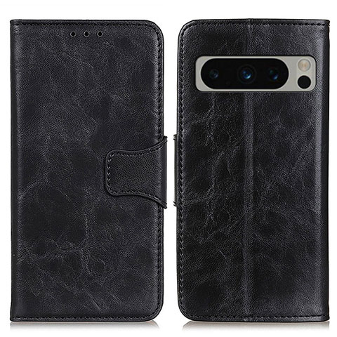 Handytasche Stand Schutzhülle Flip Leder Hülle M02L für Google Pixel 8 Pro 5G Schwarz