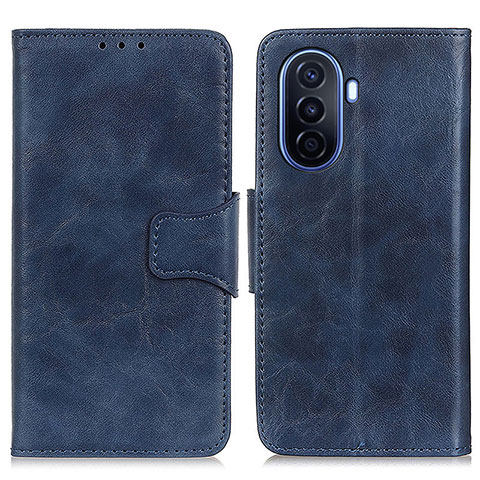 Handytasche Stand Schutzhülle Flip Leder Hülle M02L für Huawei Nova Y70 Blau