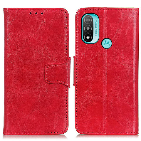 Handytasche Stand Schutzhülle Flip Leder Hülle M02L für Motorola Moto E20 Rot