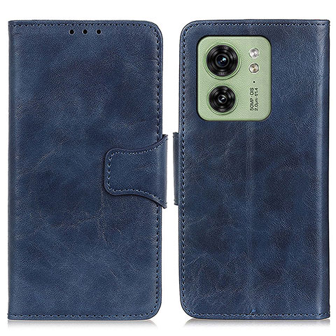 Handytasche Stand Schutzhülle Flip Leder Hülle M02L für Motorola Moto Edge 40 5G Blau