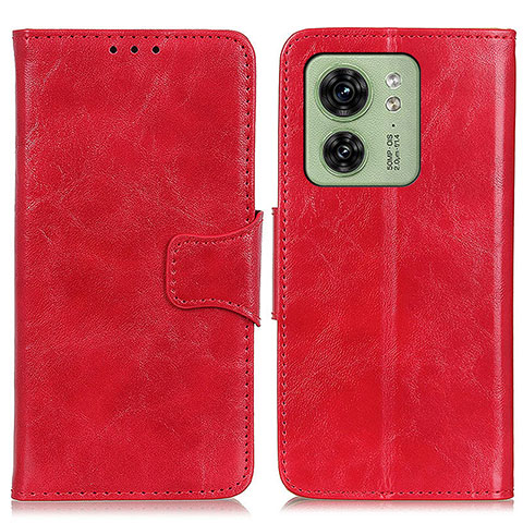 Handytasche Stand Schutzhülle Flip Leder Hülle M02L für Motorola Moto Edge 40 5G Rot