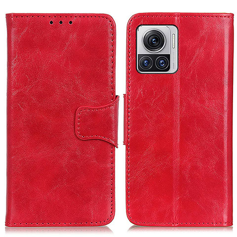 Handytasche Stand Schutzhülle Flip Leder Hülle M02L für Motorola Moto Edge X30 Pro 5G Rot