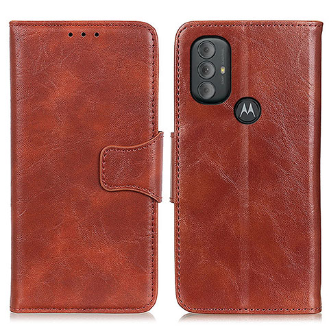 Handytasche Stand Schutzhülle Flip Leder Hülle M02L für Motorola Moto G Play (2023) Braun