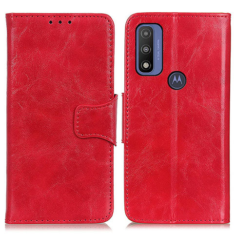 Handytasche Stand Schutzhülle Flip Leder Hülle M02L für Motorola Moto G Pure Rot