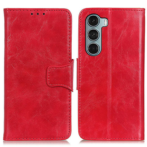 Handytasche Stand Schutzhülle Flip Leder Hülle M02L für Motorola Moto G200 5G Rot