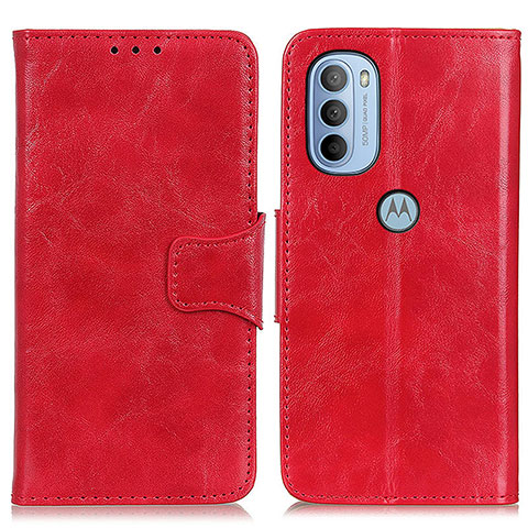 Handytasche Stand Schutzhülle Flip Leder Hülle M02L für Motorola Moto G41 Rot