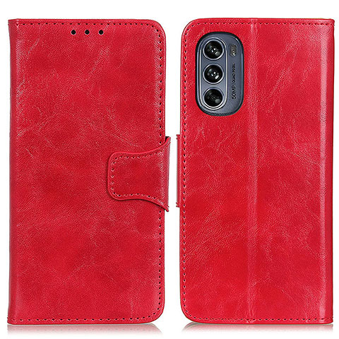 Handytasche Stand Schutzhülle Flip Leder Hülle M02L für Motorola Moto G62 5G Rot