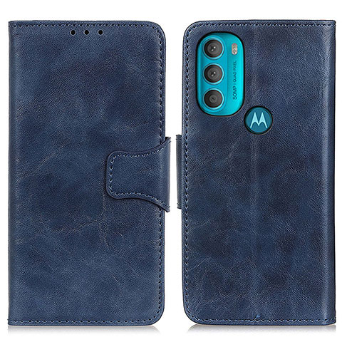 Handytasche Stand Schutzhülle Flip Leder Hülle M02L für Motorola Moto G71 5G Blau