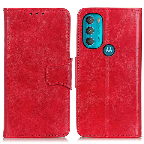 Handytasche Stand Schutzhülle Flip Leder Hülle M02L für Motorola Moto G71 5G Rot