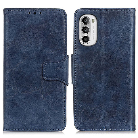 Handytasche Stand Schutzhülle Flip Leder Hülle M02L für Motorola Moto G71s 5G Blau