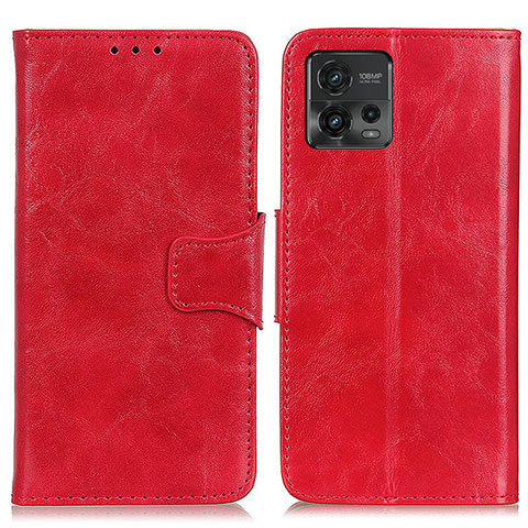 Handytasche Stand Schutzhülle Flip Leder Hülle M02L für Motorola Moto G72 Rot