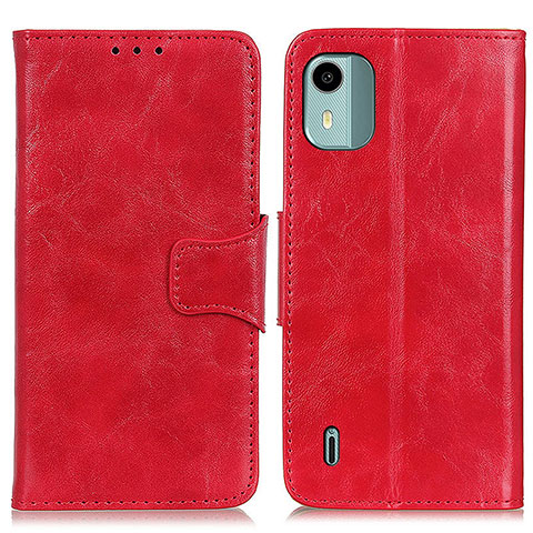 Handytasche Stand Schutzhülle Flip Leder Hülle M02L für Nokia C12 Pro Rot