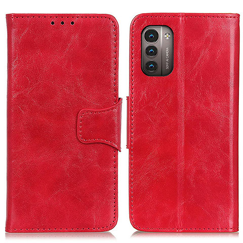 Handytasche Stand Schutzhülle Flip Leder Hülle M02L für Nokia G11 Rot