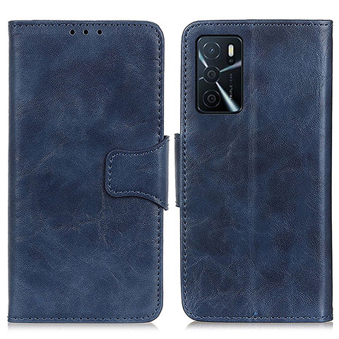 Handytasche Stand Schutzhülle Flip Leder Hülle M02L für Oppo A16s Blau